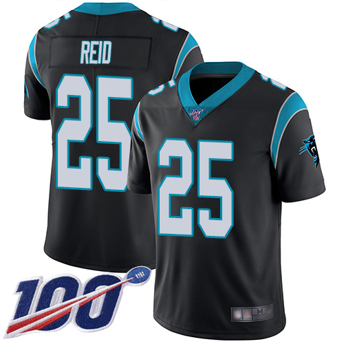 Carolina Panthers Limited Black Men Eric Reid Home Jersey NFL Football #25 100th Season Vapor Untouchable->carolina panthers->NFL Jersey